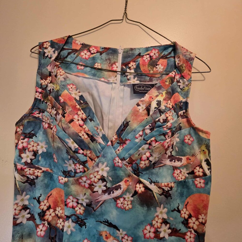 Voodoo Vixen Songbird Sarong Dress S - Picture 2 of 6